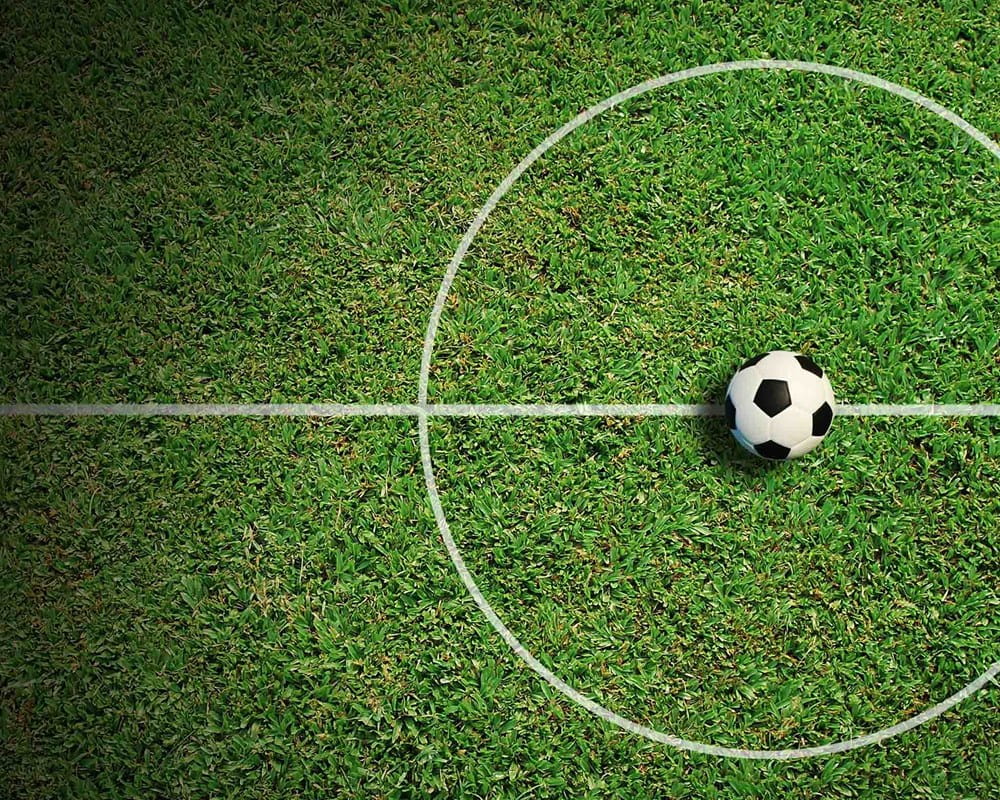 Soccer ball on a field